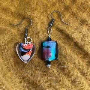 glass beads earrings